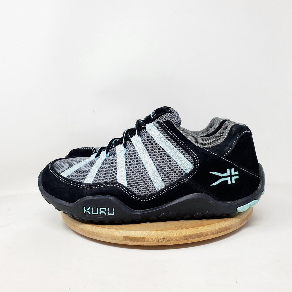 KURU Women's Black and Light Blue Sneakers